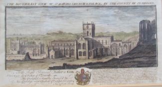 After Samuel and Nathaniel Buck The southeast view of St David's church & palace in the county of