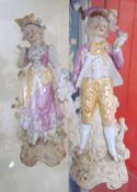 A pair of continental porcelain figures