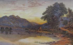 Attributed to John Hume A landscape scene Watercolour Together with a large collection of paintings