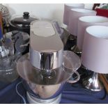 A set of table lamps and kitchen mixer etc