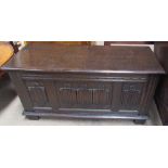 A reproduction oak coffer,