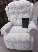 An upholstered electric chair