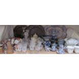 A Royal Doulton Carnation pattern part tea set together with a Booths part coffee set,