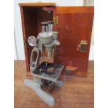 A Beck of London Binomax binocular microscope,