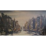 After R Folland Boulevard A print Together with a collection of paintings and prints
