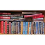 A collection of the Franklin Library leather bound books including Anthony Trollope,