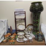 A Jena Holland cockerel together with a Beswick cottage ware part tea set,