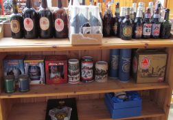 Assorted bottles of Celebration Ale and Jubilee Ale together with Budweiser Holiday steins,