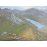 Cecil Watson Summit of Snowdon Oil on board Together with two others by the same hand and a print