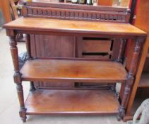 A Victorian mahogany buffet,