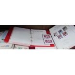 Assorted stamp albums,