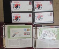 Sporting first day covers together with two other albums of first day covers