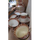 A standard china part tea set