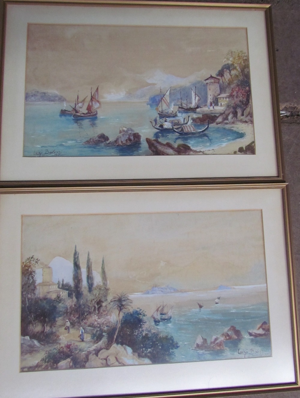 Luigi Barozzi River scene Watercolour A pair Together with E. - Image 3 of 3