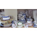 A continental porcelain part coffee set together with other part tea sets etc