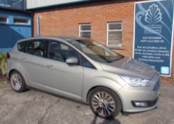 A Ford C-Max Titanium TDCI, MPV, 1499cc, Diesel, in silver registration number CP66 KXN,