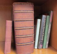 Webster's Dictionary together with books on Bronzes