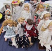 Assorted collectors dolls