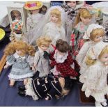 Assorted collectors dolls