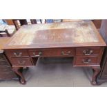 A 20th century mahogany desk,