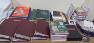 Assorted stamp albums, stamp stock books, loose stamps,