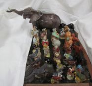 Royal Doulton dachshunds together with Beswick dachshunds,