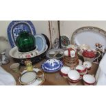 A Noritake part dinner set together with an Aynsley part tea service, Doulton plates,