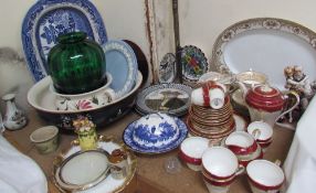 A Noritake part dinner set together with an Aynsley part tea service, Doulton plates,