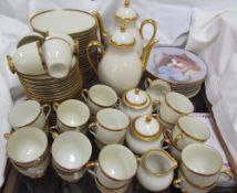 A Furstenberg tea and dinner service together with collectors plates