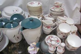 A Denby stoneware part dinner set together with a Royal Grafton part tea set, other part tea sets,