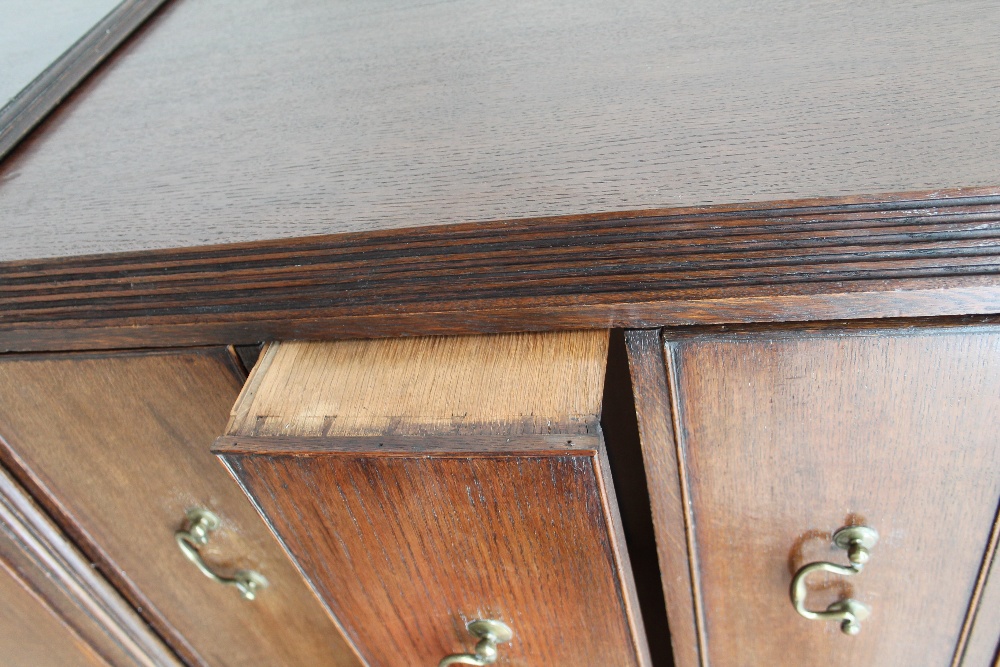 A George III oak chest on chest, - Image 4 of 5