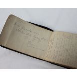 A WWI notebook issued to W. B. Reynolds 1323, Cheshire Field RE with his notes from Fri.
