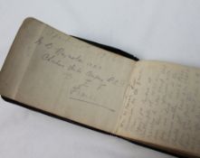 A WWI notebook issued to W. B. Reynolds 1323, Cheshire Field RE with his notes from Fri.