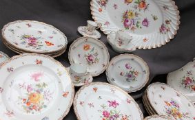 A 19th century Meissen part dinner set,