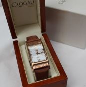 A Gentleman's Clogau 9ct yellow and rose gold Hallmarked wristwatch,