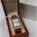 A Gentleman's Clogau 9ct yellow and rose gold Hallmarked wristwatch,