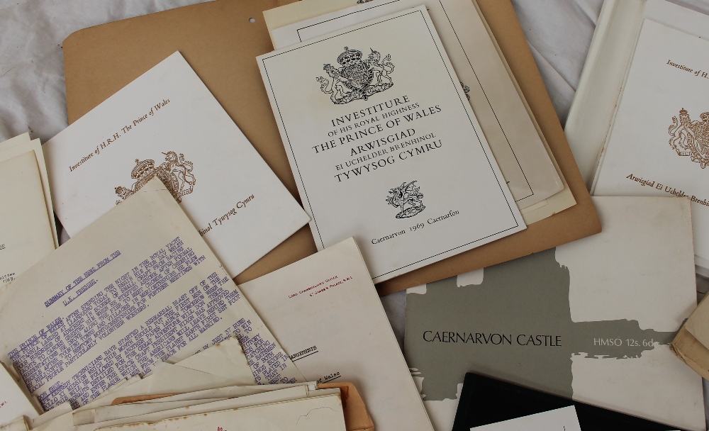 Assorted ephemera and photographs relating to the Investiture of His Royal Highness The Prince of - Image 2 of 7