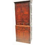 An 18th century linen press,