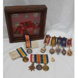 A set of three World War I medals including the 1914-15 Star,