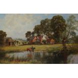 Henry Cooper A Sussex Farm Oil on canvas Signed 50 x 75cm