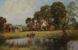 Henry Cooper A Sussex Farm Oil on canvas Signed 50 x 75cm