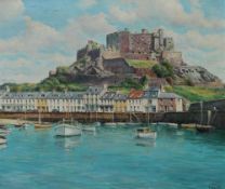 Francis G Trott Mont Orgueil Castle, Jersey Oil on canvas Signed Dated 1965 verso 49.5 x 59.