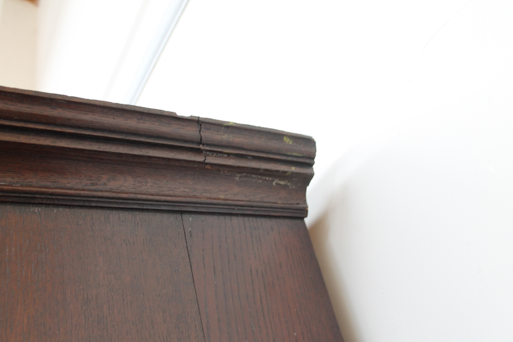 A George III oak chest on chest, - Image 5 of 5