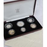 An Elizabeth II United Kingdom 2006 Piedfort six coin silver proof collection, £5 - 50p,