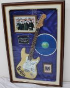 A Beatles style Stratocaster signed by Paul McCartney, George Harrison and Ringo Starr,