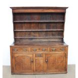 An 18th century North Wales style oak dresser,