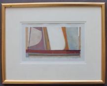 Islwyn Watkins Suffolk Morning Mixed Media Signed and label verso 11.5 x 21.