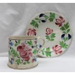 A Swansea pottery Persian Rose pattern plate, 24.