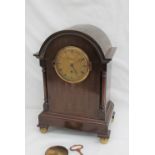 A Victorian mahogany mantle clock,