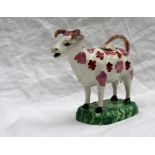 A Swansea pottery cow creamer,